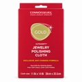 Connoisseurs Gold Jewelry Polishing Cloth – Ultrasoft Anti-Tarnish, 11 x 14 in