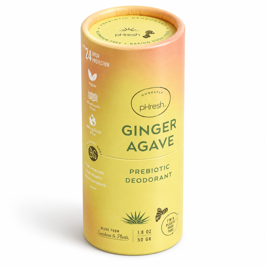 Honestly pHresh Ginger Agave Prebiotic Deodorant – 1.8 oz, Aluminum & Baking Soda Free