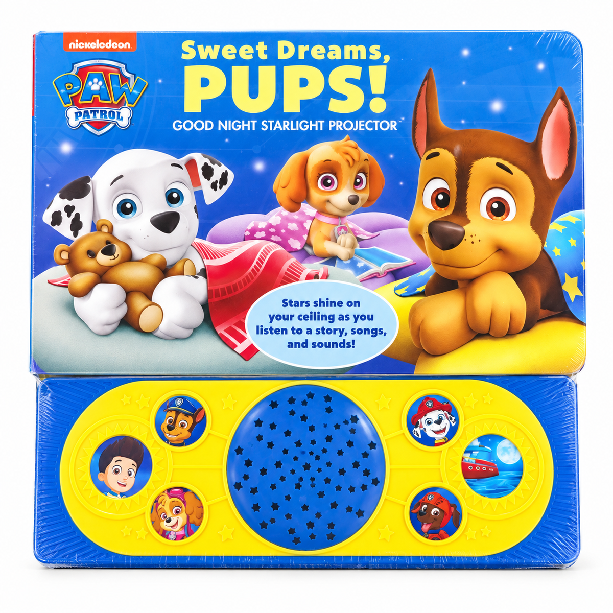PAW Patrol Sweet Dreams, Pups! Good Night Starlight Projector Sound Book