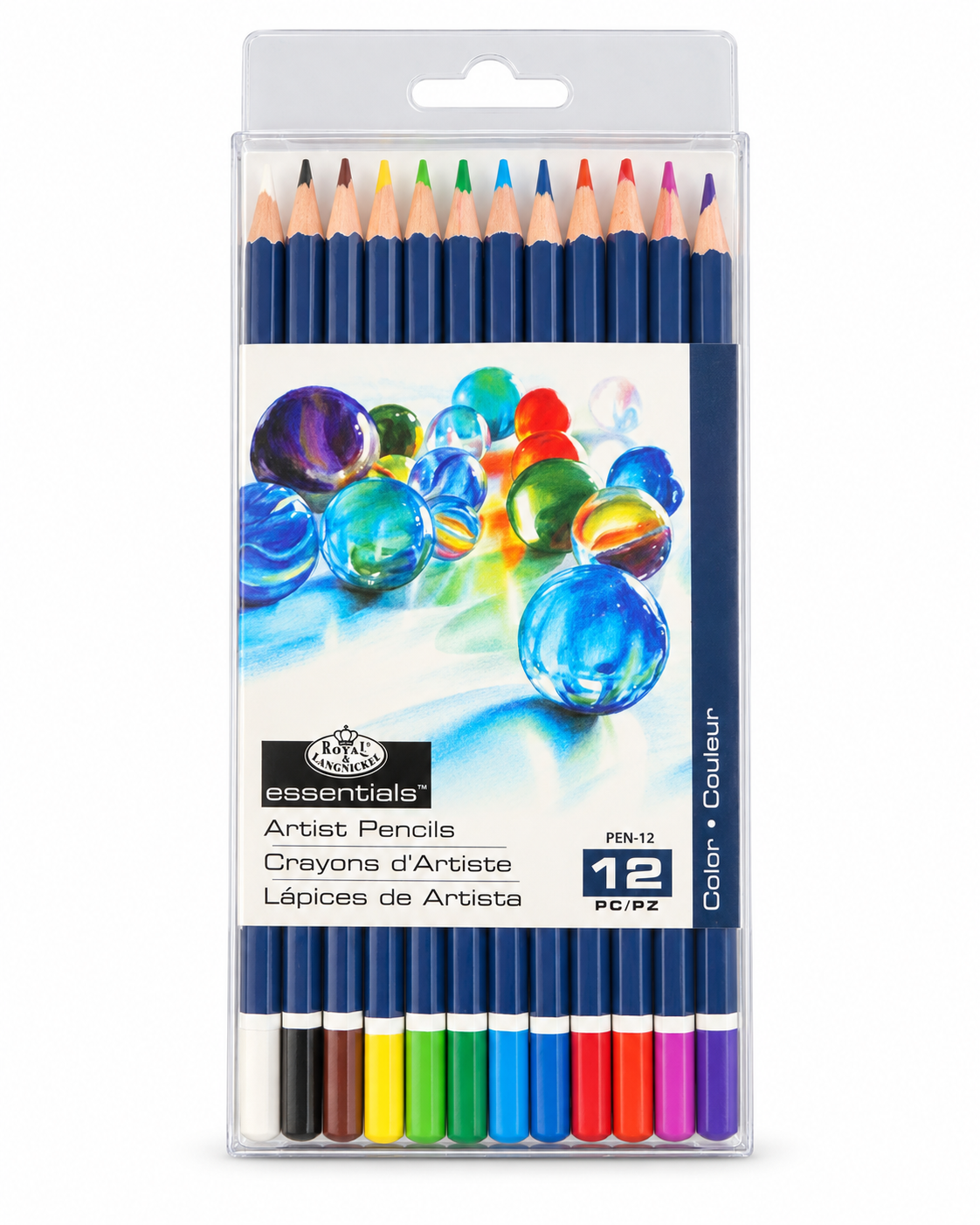 Royal & Langnickel Essentials 12 Colored Artist Pencils – PEN-12