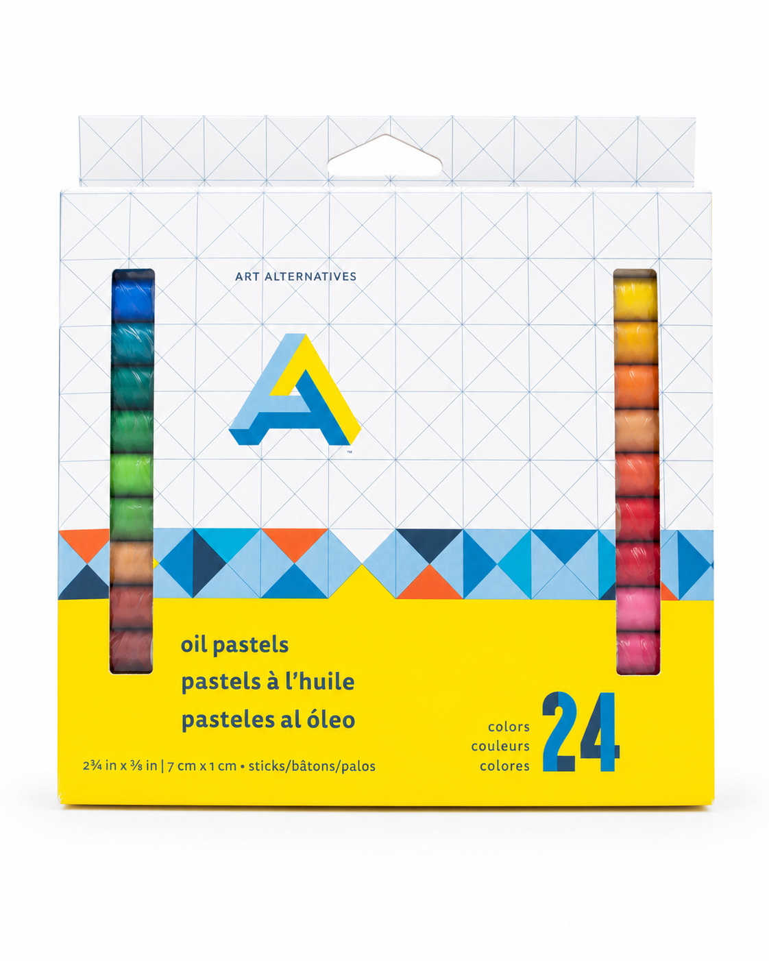 Art Alternatives Oil Pastels 24-Color Set – Smooth & Blendable