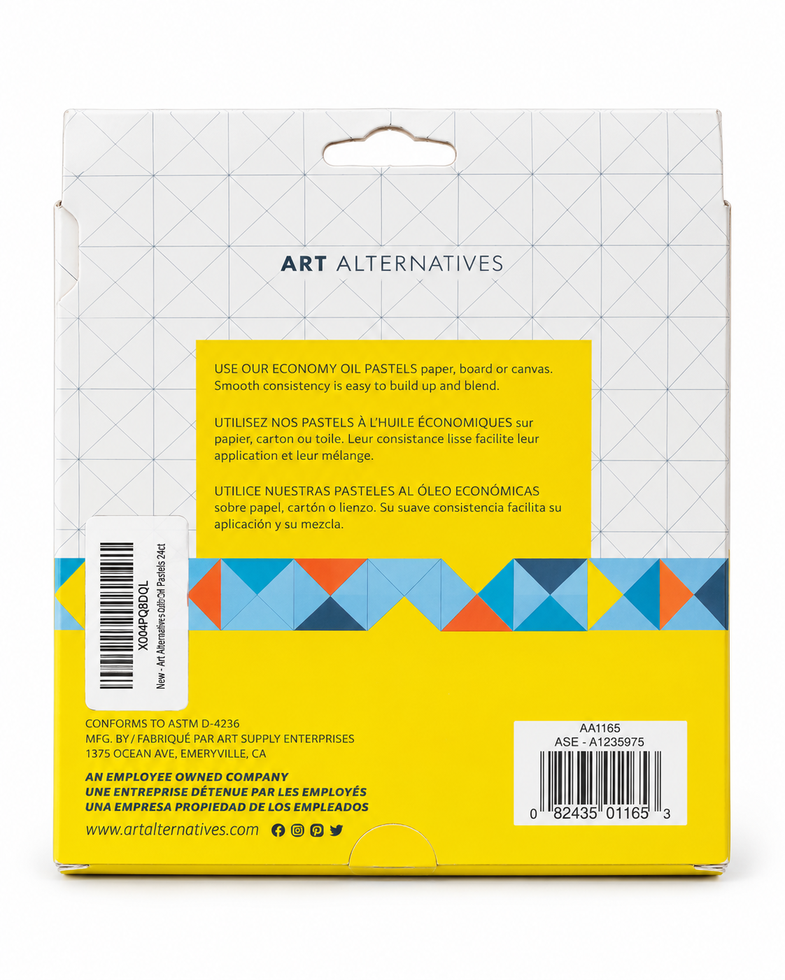 Art Alternatives Oil Pastels 24-Color Set – Smooth & Blendable