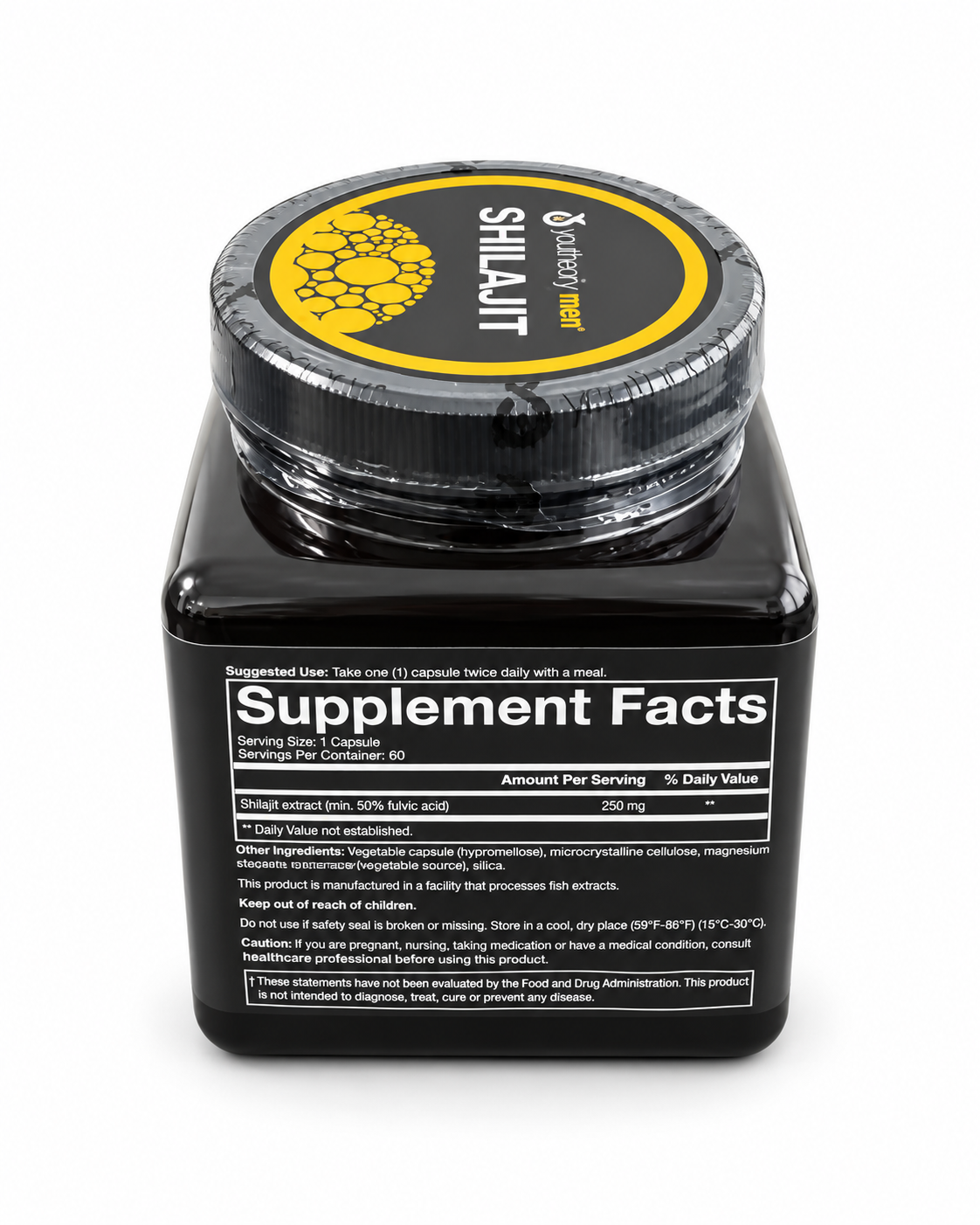 Youtheory Men Shilajit 60 Veg Caps Supplement