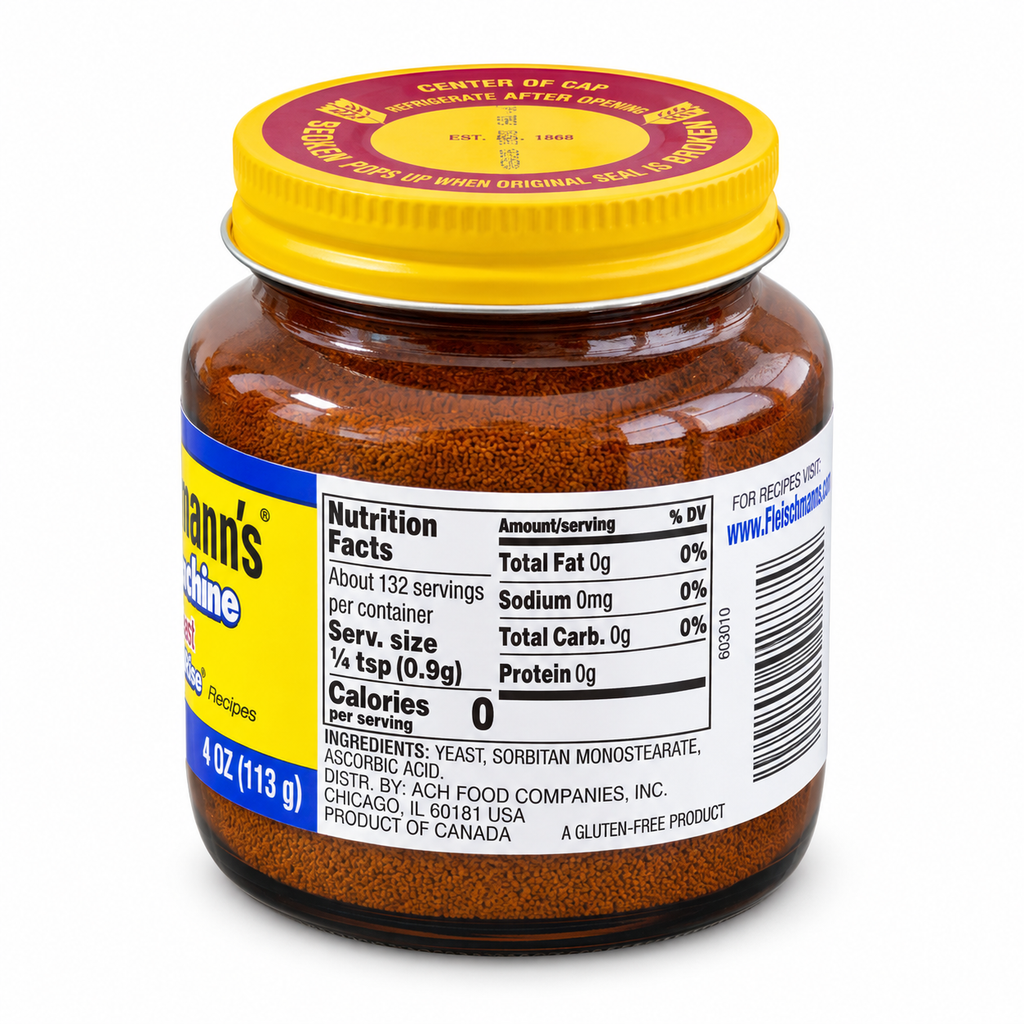 Fleischmann’s Bread Machine Instant Yeast – 4 oz Jar, RapidRise Compatible