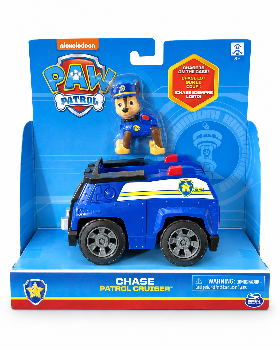 PAW Patrol Chase Patrol Cruiser Vehicle with Chase Figure Spin Master Ages 3+