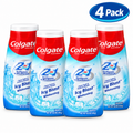 Colgate 2 in 1 Icy Blast Whitening Toothpaste & Mouthwash 4.6 oz Pack of 4