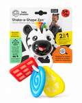 Baby Einstein Shake-a-Shape Zen 2-in-1 Silicone Teether & Rattle Toy 3m+