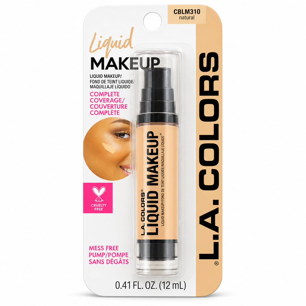 L.A. Colors Liquid Makeup Natural CBLM310 2-Pack Full Coverage Foundation