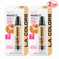 L.A. Colors Liquid Makeup Natural CBLM310 2-Pack Full Coverage Foundation