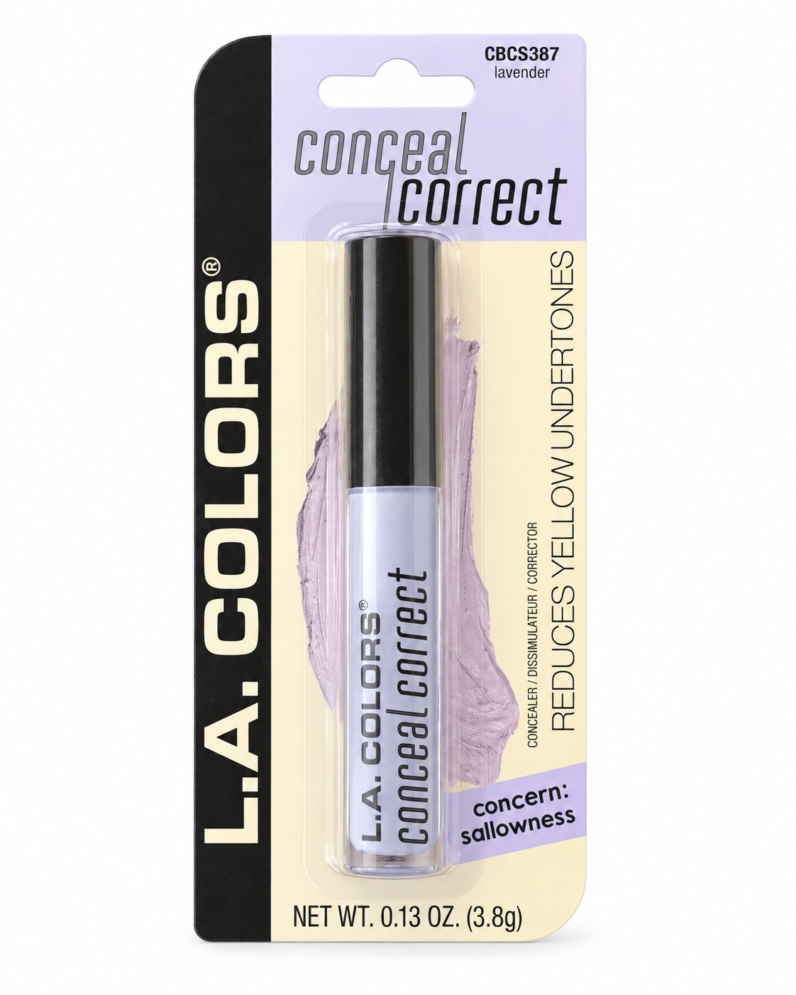 L.A. Colors Conceal Correct Lavender CBCS387 – 2 Pack, 0.13 oz Each
