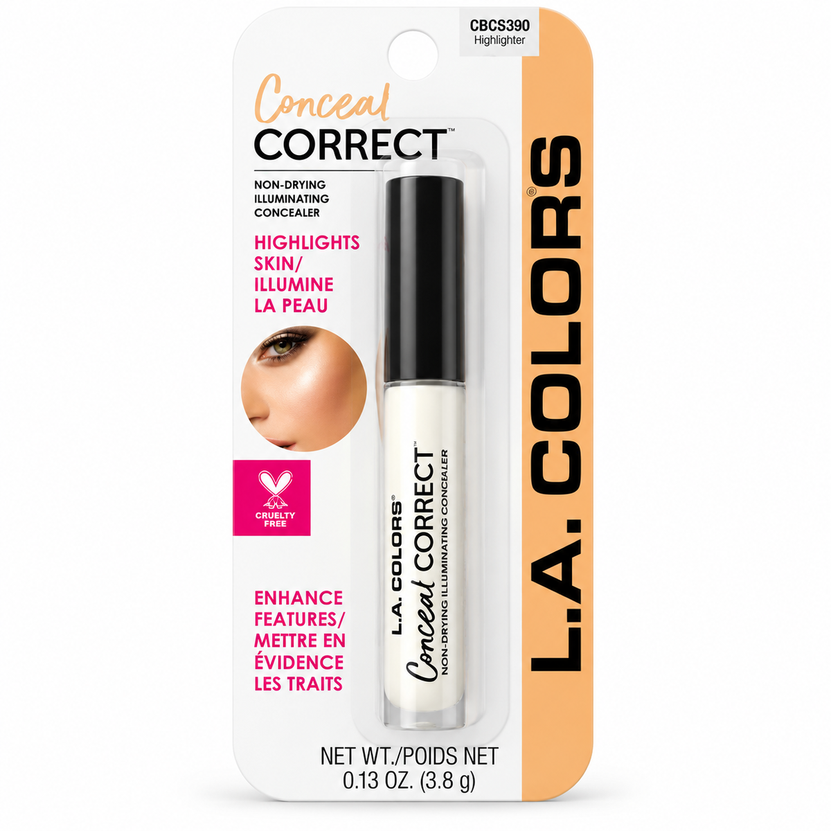 L.A. Colors Conceal Correct Highlighter CBCS390 – 2 Pack, 0.13 oz Each