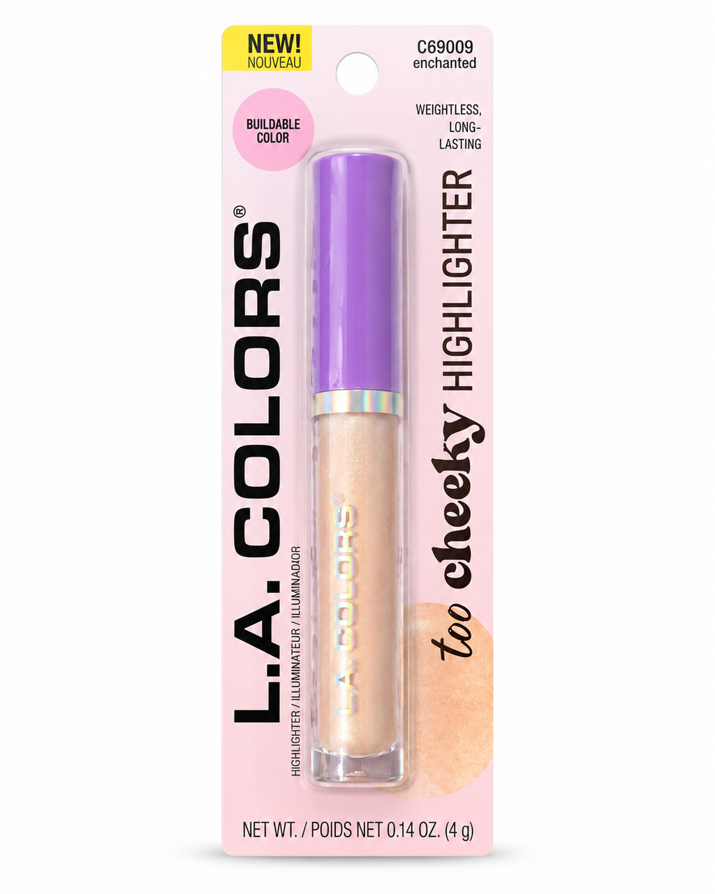 L.A. Colors Too Cheeky Highlighter Enchanted 2 Pack Weightless Long-Lasting