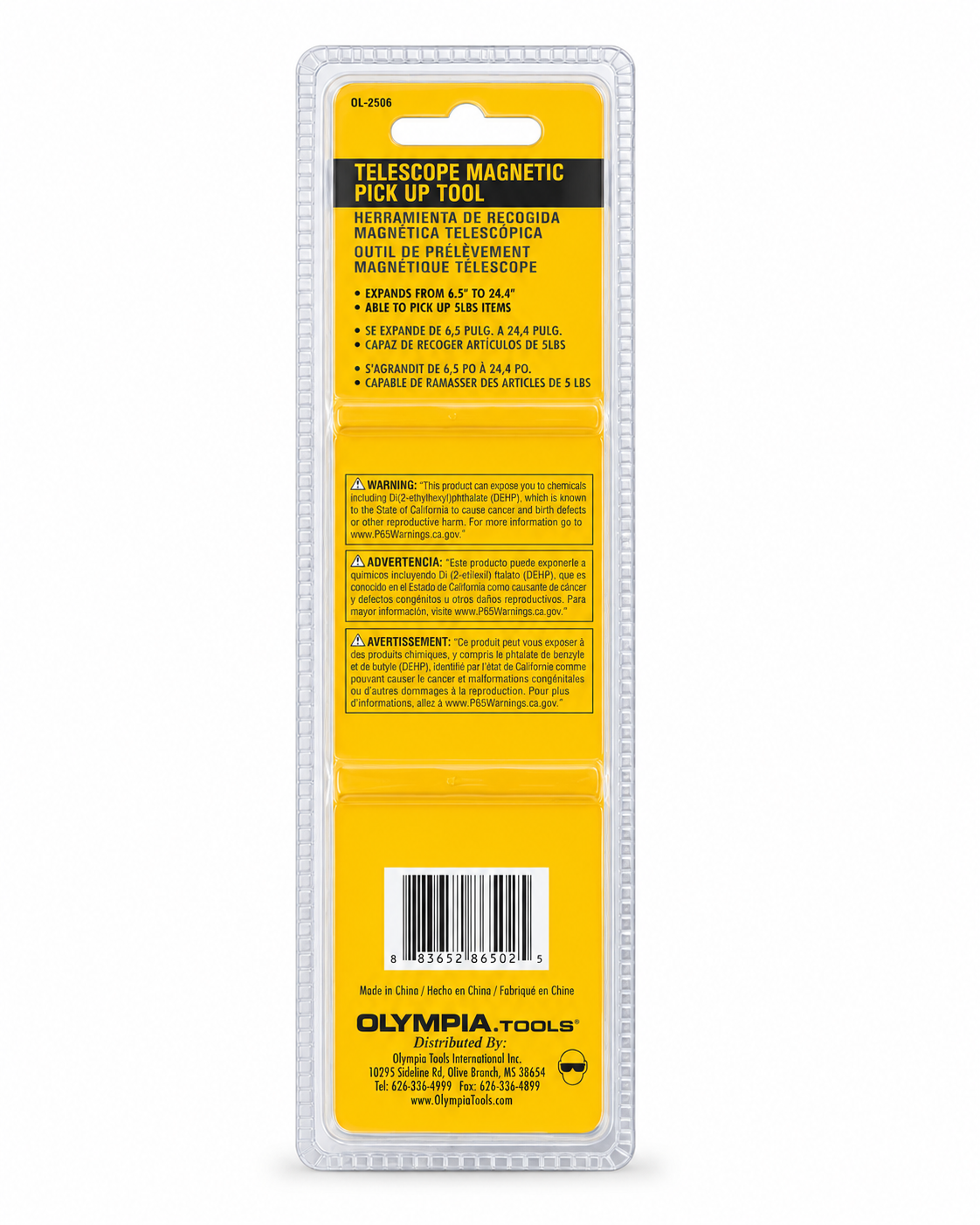 Olympia Tools Telescoping Magnetic Pick Up Tool 6.5"–24.4" 5 lb Capacity