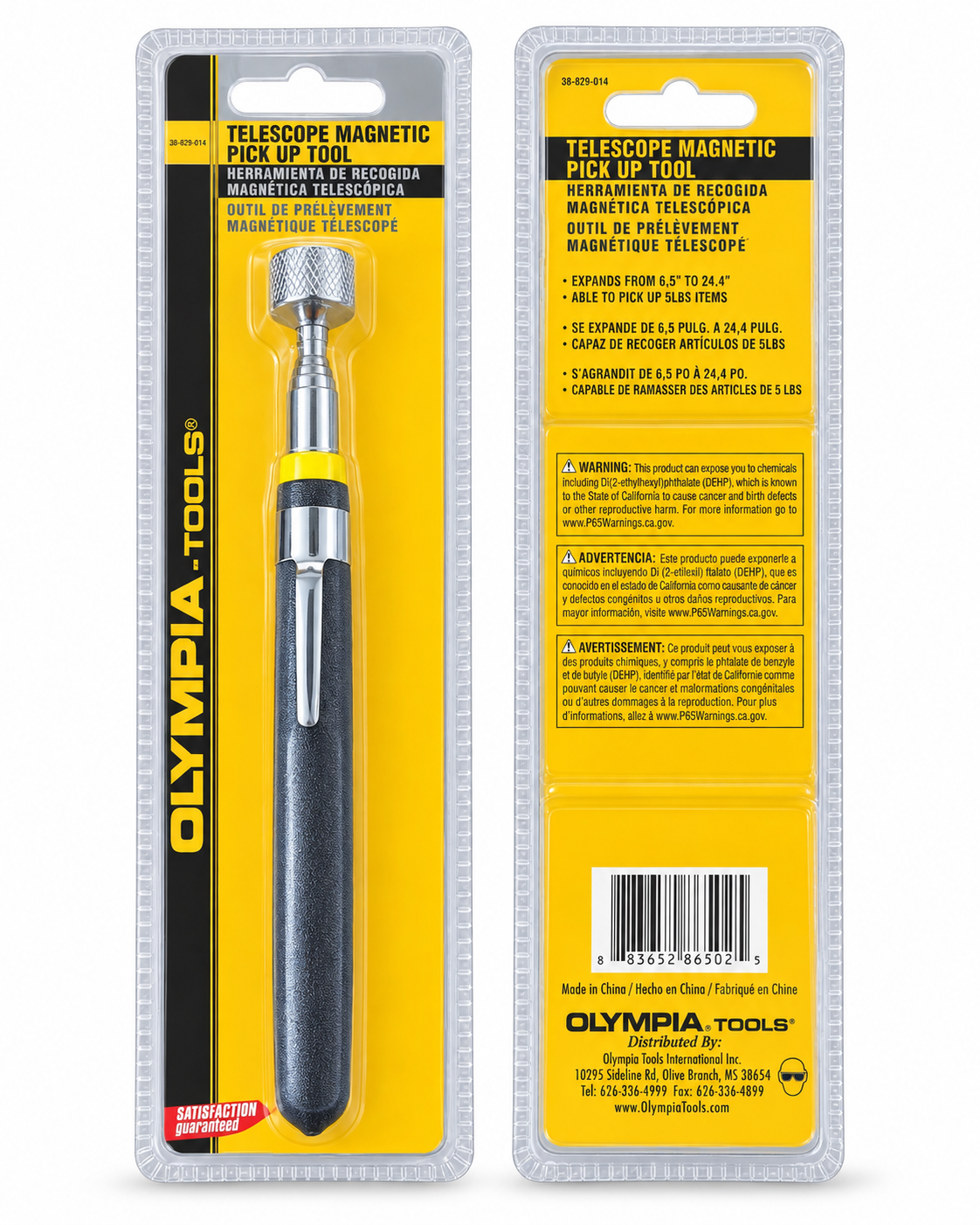 Olympia Tools Telescoping Magnetic Pick Up Tool 6.5"–24.4" 5 lb Capacity